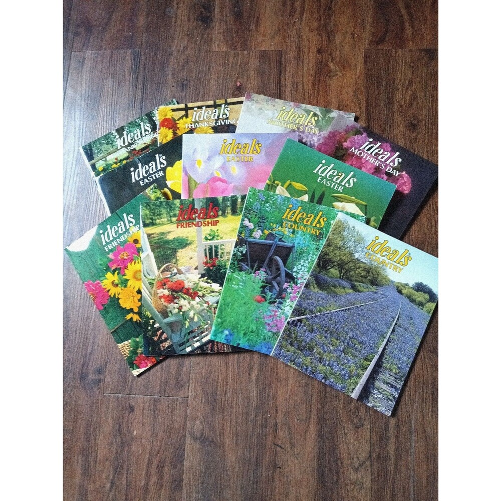Vintage Ideals Magazine Lot Of 11 (Thanksgiving, Easter, Mothers Day)90's-2000